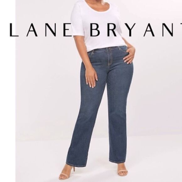 LANE BRYANT Genius Fit Bootcut Jeans Plus Size 28 NWT - Picture 1 of 8